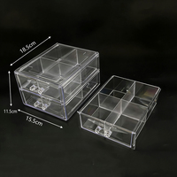 Boîte de rangement en plastique PS transparente de type tiroir, écologique, multi-tailles, pour échantillons et petites pièces, vente en gros d'usine