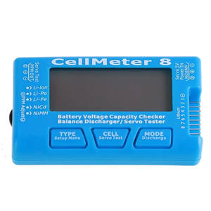 Cellmeter 8 2-8s LCD Digital batería capacidad Checker Cellmeter8 Servo para Rc <span class=keywords><strong>Lipo</strong></span> li-lon Nimh batería probador - Product Image 3