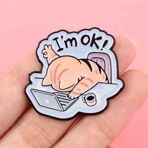 Gran oferta, insignias divertidas, <span class=keywords><strong>Serie</strong></span> de eslogan de café, alfileres esmaltados, molinillo de grano de café, alfileres de Metal en mochila, sombrero, broches de solapa, decoración - Product Image 3
