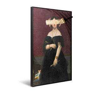 Hotsale <span class=keywords><strong>di</strong></span> Alta Qualità <span class=keywords><strong>di</strong></span> stile Moderno Cornice della Tela <span class=keywords><strong>di</strong></span> canapa <span class=keywords><strong>di</strong></span> Arte Della Parete Della Casa della parete del salone decorazioni Astratta Olio Pittura Della Donna - Product Image 3