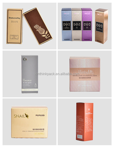 Chinese Factory Custom Printing Embossed logo Golden Paper Box for Cosmetic Makeup Beauty Lipstick Lotion Skin <strong>Care</strong> <strong>Package</strong> - Product Image 5