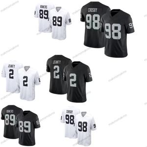 25 American Football Trikot Raiders Trikot Las Vegas <span class=keywords><strong>2</strong></span> Ashton Jeanty 98 Maxx Cro-sby 89 Brock Bowers 34 Bo Jackson Kurzes Trikot - Product Image 1