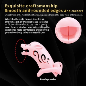 Cage de chasteté en résine pour homme, élégante et confortable, avec verrou de chasteté, cage à pénis, verrou de sperme, jouets sexuels SM pour couple, vente en gros - Product Image 6