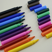 Stylo marqueur à encre effaçable à l'eau, 12 couleurs, non toxique, facile à laver, effaçable à sec et à l'eau, pour la peinture et le dessin des enfants
