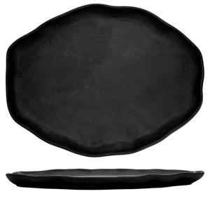 Piatto Ovale in Grafite 39x30 Cm - Product Image 3
