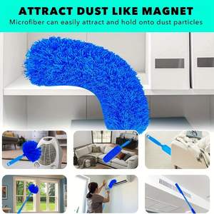 Vente chaude Multi Tête Long Poignée Plafond Accessoires Brosse Ventilateur Maison Microfibre Voiture Nettoyage Dusters - Product Image 5