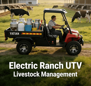 Véhicule utilitaire tout-terrain 5 places, pick-up, voiture électrique UTV - Product Image 6
