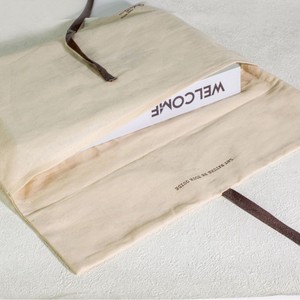 Custom Printed Logo Muslin Cotton Flap Dust Cover Bag Cosmetic <b>Gift</b> Folding <b>Envelope</b> Bag - Product Image 4