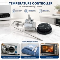 Capillaire de four pour friteuse à pizza personnalisée profonde Ctw 300Bbq Thermostat avec fil Grill électrique Contrôle thermostatique