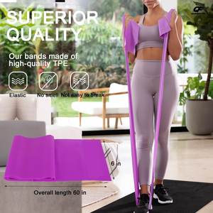 Fabrika Toptan Satış Düşük Minimum Sipariş Adedi TPE Çekme Yardımcı Direnç Bantları Tüm Vücut Egzersizi İçin - Product Image 1