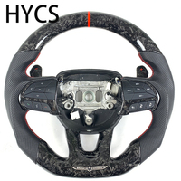 Volant en fibre de carbone forgé personnalisé pour Jeep Grand Cherokee Dodge Challenger Hellcat SRT RT Series Charger Models