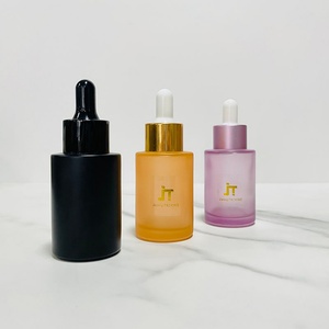 Luxury Matte Orange 1oz 1.7oz Glass Jar 30ml Dropper Serum <b>Bottle</b> 40ml 100ml 120ml Pump Cosmetics <b>Bottles</b> for Cosmetic Packaging - Product Image 2
