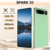 Spark 50 Ponsel Pintar Android 5G Versi Global Langsung dari Pabrik 2026 16GB 1TB Layar 7.3 Inci Baterai 8000mAh Kamera 108MP Dual SIM Face