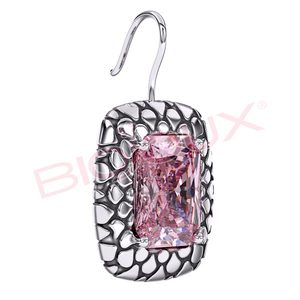 ARIELLE Pendientes Colgantes Geométricos de Acero Inoxidable de 34 mm con Diseño de Rosa Vintage para Mujer, Hipoalergénicos, Ideales para Fiestas - Product Image 1