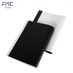 Customized Shape Isotropic Flexible Rubber Magnetic Vinyl Gloss Uv Coating Sheet Magnet Strip Roll With Adhesive