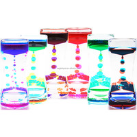 Vente en gros de minuterie de mouvement liquide colorée jouet d'huile liquide barboteur minuterie jouets sensoriels pour la relaxation