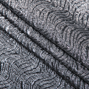 Más populares de elegante vestido de fiesta negro de poliéster textil hogar Jacquard tela metálica para cortina sofá - Product Image 2
