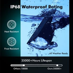 Projecteurs solaires de paysage IP68 étanches, lampes solaires extérieures sans fil pour jardin, drapeau, piscine - Product Image 5