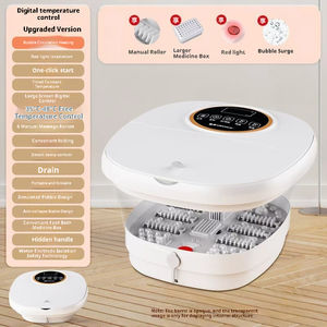 Masseur de pieds d'acupression d'isolation à température constante 31 nœuds de massage Fonction musicale Rouleau à commande au pied pour la médecine - Product Image 4