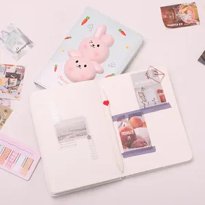 Sıcak 2024 3D Mini Kawaii hayvan Squishy dizüstü dergisi yavaş ribaund Fidget oyuncak Notebook çocuklar için