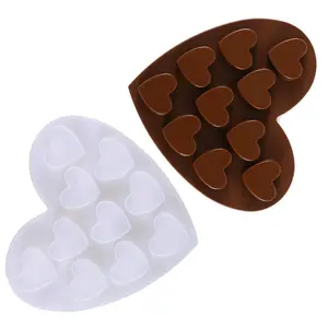 Loving Heart Design stampi per caramelle al cioccolato in Silicone per uso alimentare stampi antiaderenti per candele e burro da forno