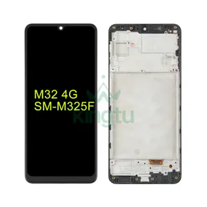 Cellulare LCD Para Touch Screen Ekran per Samsung Galaxy M32 4G SM-M325F con sostituzione dello schermo del telaio