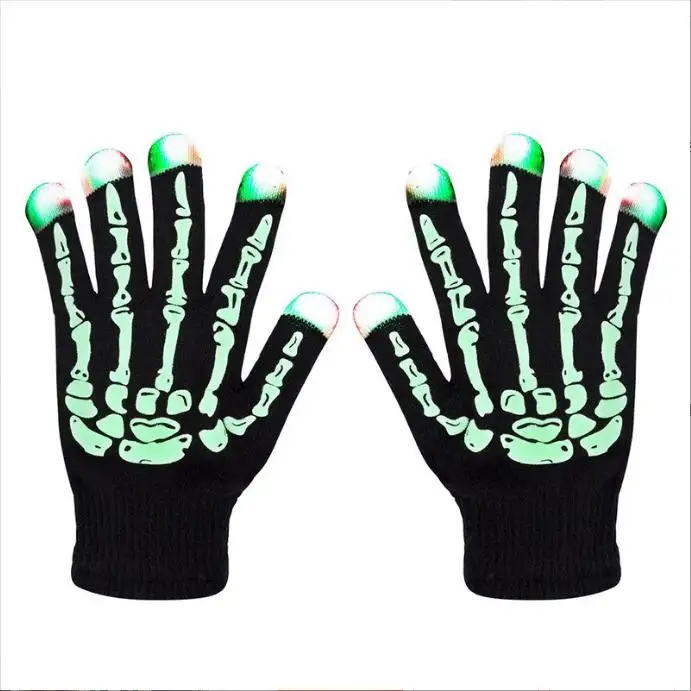LED Gloves Light up Gloves for Kids Boys Girls Cool Fun Toys Gifts Glowing Gloves for Birthday Carnival Party Halloween