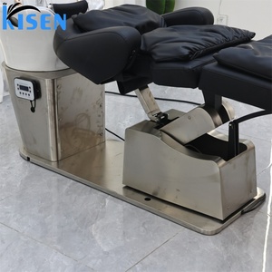 KISEN Fauteuil de lavage électrique professionnel inclinable et rotatif pour salon, avec fonction de lavage, thérapie aquatique, massage et spa capillaire, et cuvette en céramique - Product Image 4