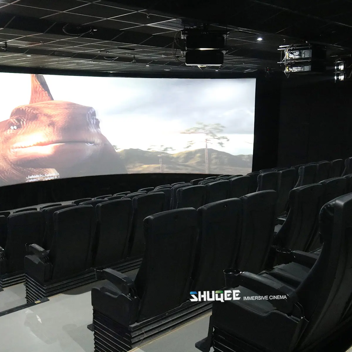 Sistema de cinema 5D mais estimulante com filmes de suspense, filme de teatro 5D com efeito especial