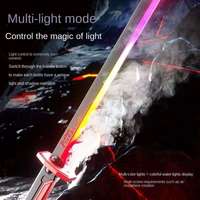Kidult Toys cadeau en plastique Sparkblade épée jouet réaliste fumée multicolore lumière LED épée avec gaine et effet d'étincelle éblouissant