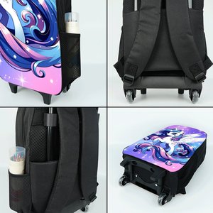Juego de <span class=keywords><strong>Mochila</strong></span> <span class=keywords><strong>Escolar</strong></span> <span class=keywords><strong>con</strong></span> <span class=keywords><strong>Ruedas</strong></span> Unicornio, <span class=keywords><strong>con</strong></span> Lonchera y Estuche <span class=keywords><strong>con</strong></span> <span class=keywords><strong>Ruedas</strong></span>, para Niñas/Niños - Product Image 4