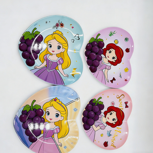 Plato de Melamina con Diseños Creativos Personalizados, Apto para Alimentos, Plato Infantil para <span class=keywords><strong>Desayuno</strong></span>, Pastel y Bocadillos - Product Image 5
