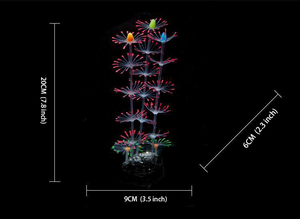 Pecera paisaje decoración ornamento luminoso silicona suave <span class=keywords><strong>Coral</strong></span> simulación plástico falso agua hierba simulación agua hierba - Product Image 4