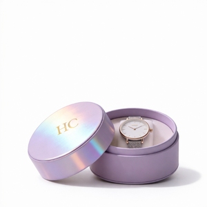 Elegant Christmas Gift Watch Box Lid and Base Rigid <b>Paper</b> Box with Custom Logo Luxury Watch Packaging for Anniversary - Product Image 6