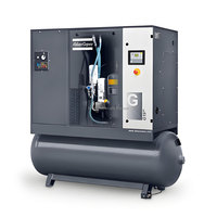 Compresseur d'air rotatif à vis à injection d'huile Atlas-Copco G15 Sécheur et réservoir intégrés en option 15kW 7.5/8.5/10/13 Bar 400V 50Hz 60Hz