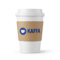 Gobelet en papier à paroi simple jetable, plusieurs tailles disponibles, impression de logo personnalisée, faible MOQ pour café chaud, thé, boissons