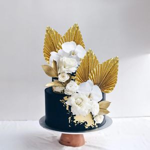 2 Pièces Décorations de Gâteau en Feuilles de Palmier en Papier, Décorations de Cupcakes en Feuilles de Palmier, Décoration à Insérer dans les Gâteaux, Artisanat DIY, Fournitures pour Mariages et Fêtes - Product Image 6