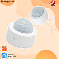 Détecteur de mouvement humain intelligent Scimagic Zigbee, détecteur de mouvement PIR pour maison intelligente, sécurité, Smart Life, compatible avec Tuya Alexa Google Home