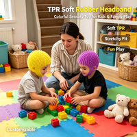 Masque fantaisie en caoutchouc souple TPR coloré à cheveux longs, pour jeu interactif parent-enfant, vente en gros