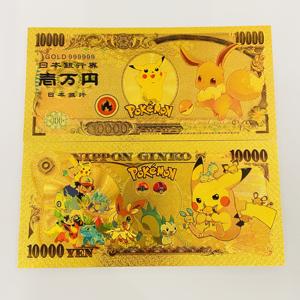 Разнообразие дизайнов, банкноты с золотым покрытием Пикачу, памятные денежные средства, подарки для коллекционеров Pokémon - Product Image 1