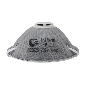 Bán buôn 4 lớp FFP2 dùng một lần Mặt nạ chống bụi công nghiệp bảo vệ cốc hình than hoạt tính không dệt mặt nạ phòng độc - Product Image 5