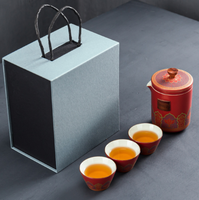 Coffret à thé vert haut de gamme, tasse rapide en céramique, service à thé Kung Fu, coffret de voyage