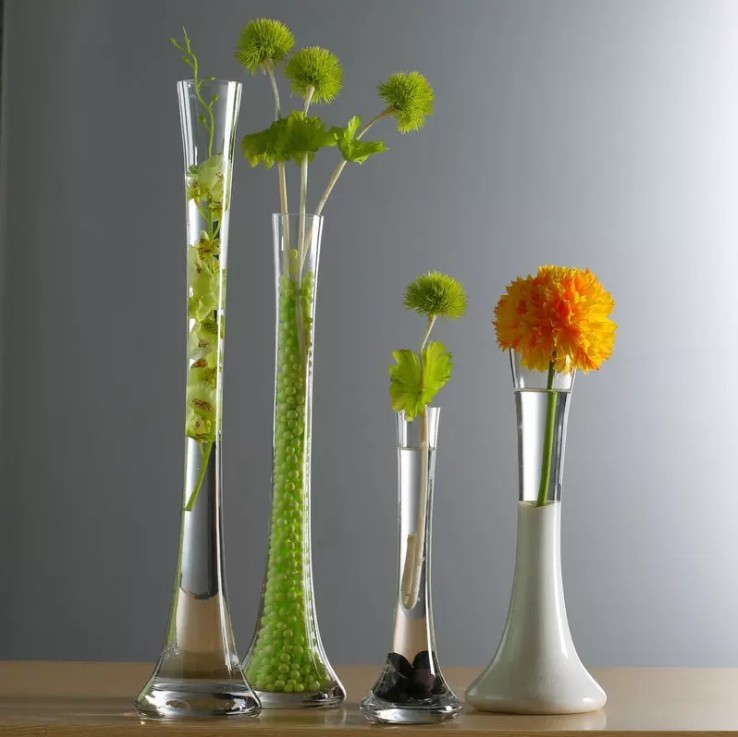Flower vase large glass slim moon type ② Flower vase large glass slim moon type ② Slim Glass Oval Vases