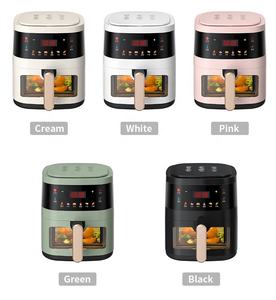 Nouvelle <span class=keywords><strong>friteuse</strong></span> à air 5L avec panier intérieur en acier inoxydable, 6 programmes, contrôle numérique, appareils électroménagers intelligents de haute qualité pour la maison - Product Image 6