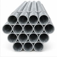 Tube en acier galvanisé Q235B industriel, soudé par électrofusion, longueur 6m, utilisé pour la structure de serre