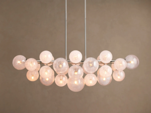 RHOEM Luxury Designer Oval Chandelier Alabaster <strong>Crystal</strong> Amber Glass Chandelier <strong>Ceiling</strong> <strong>Light</strong> for Living Room Fashion <strong>Light</strong> - Product Image 4