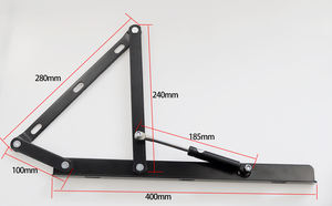 ריהוט חומרה הולם 40cm ספה מיטת סוגר 300N אחסון מיטת סוגר מסגרת גז הרם אחסון מיטת מסגרת - Product Image 6