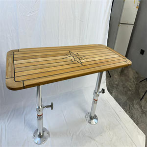 Tablero Rectangular de Madera de Teca con Patrón de Estrella y Esquinas Redondeadas de 510x1200 mm para Yates y Accesorios Marinos para Vehículos Recreativos - Product Image 3