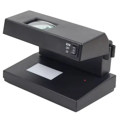 वॉटरमार्क के साथ यूवी नकली बिल डिटेक्टर और microprint का पता लगाने के लिए बिल, क्रेडिट कार्ड और आईडी की
