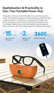 Gafas Inteligentes X01 Ultra con IA, Cámara HD de 8MP, Grabación de Video, Llamadas de <span class=keywords><strong>Voz</strong></span>, Estuche de Carga, Traducción Inteligente por IA, Gafas de Sol - Product Image 5